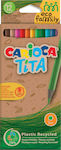 Carioca Tita Eco Family Комплект цветни моливи 12бр 43097