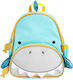 Skip Hop Zoo Shark School Bag Backpack Kindergarten Light Blue with Water Bottle Holder 28Liters
