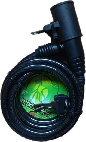 Orient Bicycle Cable Lock with Key Black