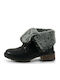 Xti Women's Ankle Boots with Fur Black