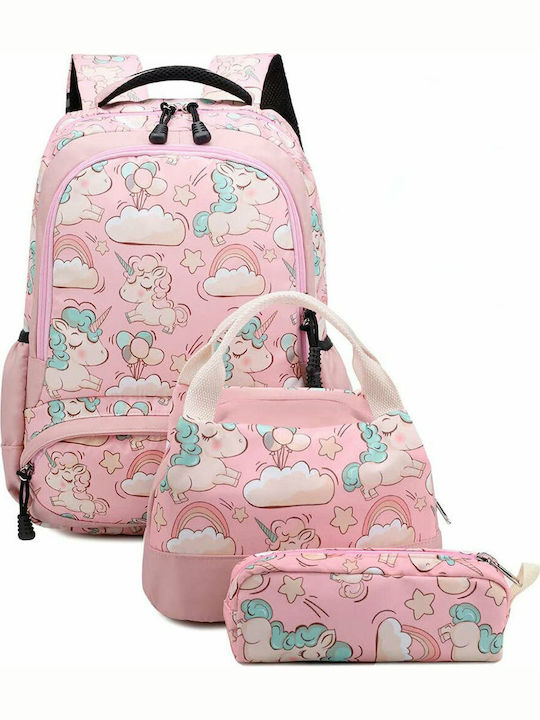 Seablue Unicorn School Bag Backpack Elementary, Elementary in Pink color