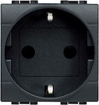 Legrand Single Power Safety Socket Black