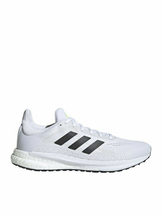 Adidas Solarglide 3 Ανδρικά Αθλητικά Παπούτσια Running Cloud White / Core Black / Signal Green