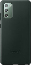 Samsung Leather Cover Coperta din spate Piele Verde (Galaxy Note 20) EF-VN980LGEGEU