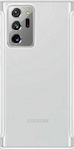 Samsung Clear Protective Cover Umschlag Rückseite Silikon Weiß (Galaxy Note 20 Ultra) EF-GN985CWEGUS