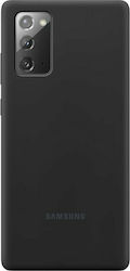 Samsung Silicone Cover Coperta din spate Silicon rezistent Negru (Galaxy Note 20) EF-PN980TBEGEU