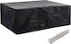 vidaXL Waterproof Dining Table Cover Black 242x162x100cm