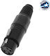 GloboStar Plug XLR female Black (51189)