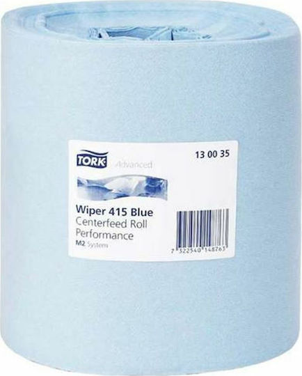 Tork Wiper 415 Blau Küchenpapier-Rolle Centerfeed Roll Performance 1 Verpackung 130035