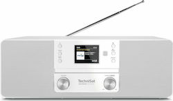 Technisat Ηχοσύστημα 2.0 DigitRadio 370 10W με CD Player και Bluetooth Λευκό