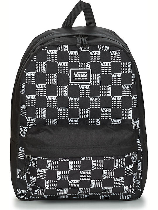 Vans Realm Classic Black School Bag Backpack Junior High-High School in Black color 22lt