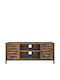 TV Stand from Solid Wood Brown L110xW40xH50cm