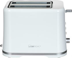 Clatronic TA 3554 Toaster 2 Schlitze 870W Weiß