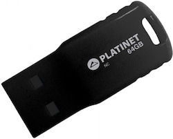 Platinet F-Depo 64GB USB 2.0 Stick Negru