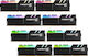G.Skill Trident Z Rgb 256GB DDR4 RAM με 8 Modules (8x32GB) και Ταχύτητα 3600 για Desktop