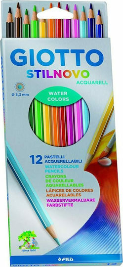 Giotto Stilnovo Acquarell Watercolour Pencils Set 12pcs