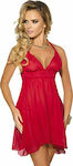 Anais Apparel Essie Babydoll & Thong Red