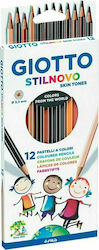 Giotto Stilnovo Skin Tones Pencils Set 12pcs