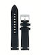 Diloy Straps Δερμάτινο Λουράκι Μαύρο 20mm