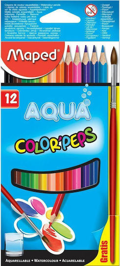 Maped Color'Peps Aqua Farbstift-Set Aquarell 12Stück Packung von 1 Verpackungen