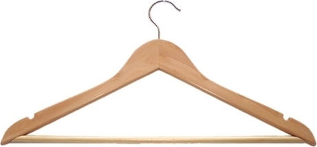 Cyclops Straight Antislip Clothes Hanger Beige 1pcs