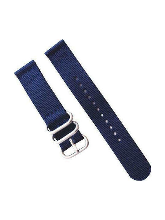 Diloy Straps Fabric Strap Nato Navy Blue 20mm