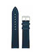 Tzevelion Leather Strap Blue 18mm