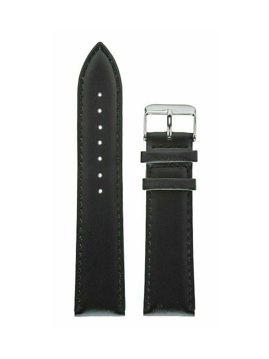 Tzevelion Leather Strap Black 18mm