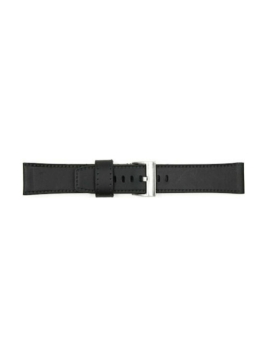 Tzevelion Curea din piele Negru 26mm