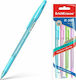 ErichKrause R-301 Stick Grip Stift Kugelschreiber 0.35mm mit Blau Tinte Buntes