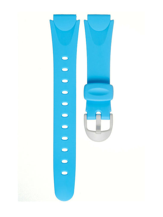 Casio Καουτσούκ Λουράκι Γαλάζιο 19mm