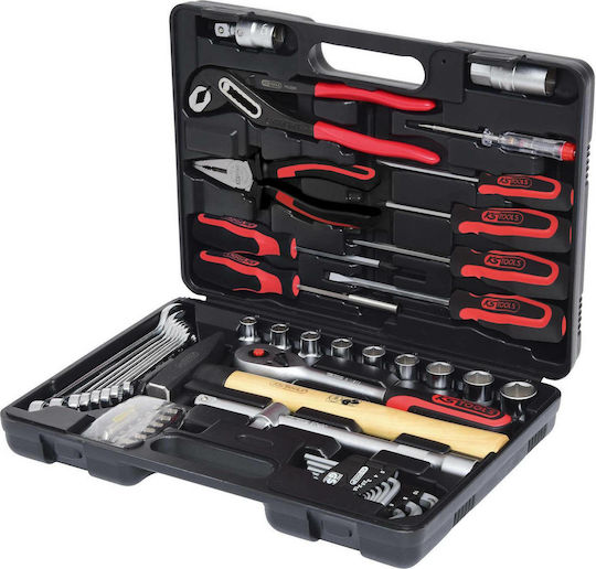 Ks Tools 1/4"+1/2" 911.0650 Tool Case with 50 Tools
