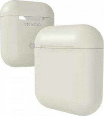 Treqa BT-18 Earbud Bluetooth Handsfree Earphones with Charging Case Whitά