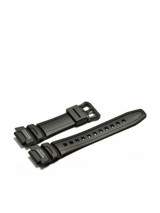 Casio Πλαστικό Λουράκι Μαύρο 18mm