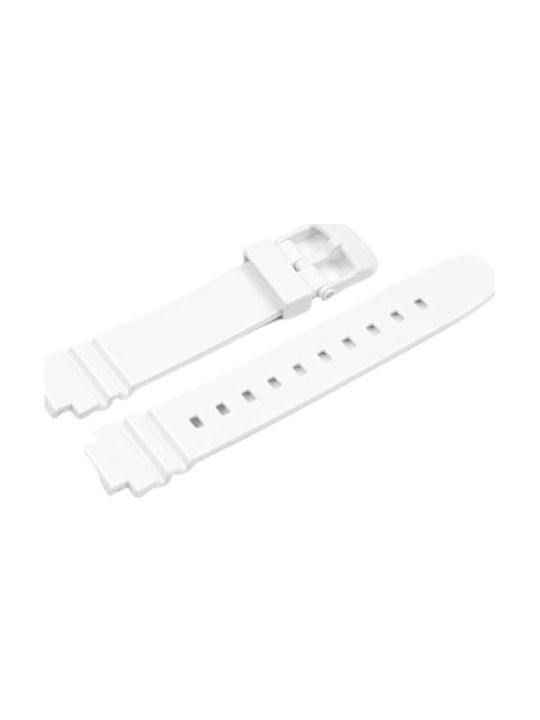 Casio Rubber Strap White 18mm