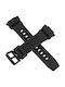 Casio Rubber Strap Black 20mm