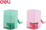 Deli Macaron Plastic Pencil Sharpener Barrel with Crank (Μiscellaneous Colours)