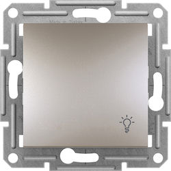 Schneider Electric Asfora Staircase Push Button without Frame Single Copper Schneider Electric Asfora Staircase Push Button without Frame Single Copper