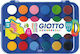 Giotto Acquerelli Σετ Νερομπογιές με Πινέλο 24 Χρωμάτων