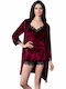 Milena by Paris Winter Samt Babydoll Rot 4160 004160