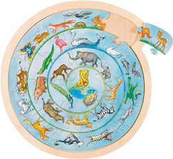 Holz Kinderpuzzle Animal Circle 27pcs Goki