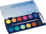 Pelikan Opaque Paint Box Set Acuarele Multicolore cu Pincel 12buc 721324