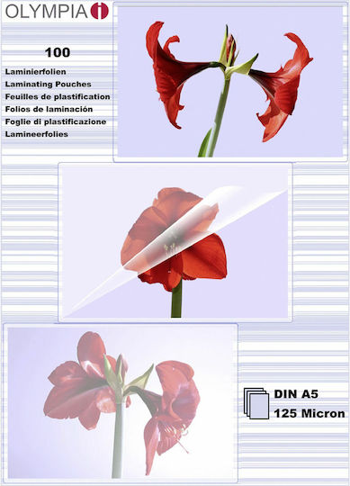Olympia Din A5 125 Micron Ζελατίνες Πλαστικοποίησης 125 microns 100τμχ