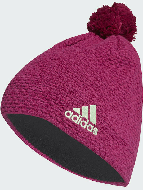 Adidas Graphic Pom Pom Beanie Ανδρικός Σκούφος Πλεκτός σε Μωβ χρώμα