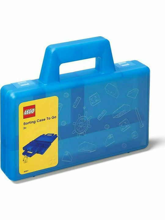 Room Copenhagen Kids Plastic Toy Storage Box Sorting to Go Blue 19x16x35cm