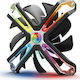 Zalman SF120 Case Fan 1500rpm 54cfm with RGB Lighting and 4-Pin PWM 3-Pin Connection