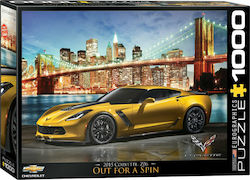 Corvette Z06 Out for a Spin Puzzle 2D 1000 Pieces