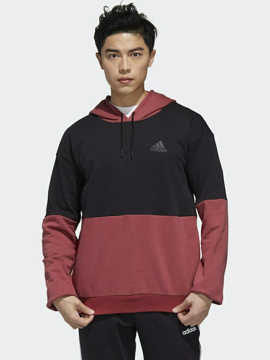 New Authentic Суитшърт с Качулка Black / Legacy Red