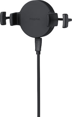 Mophie Mobile Phone Holder Car with Adjustable Hooks and Wireless Charging Black