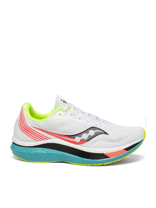 Saucony Endorphin Pro Femei Pantofi sport Alergare Albe